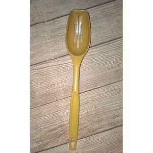 Vtg Foley Slotted‎ Spoon Yellow Nylon Plastic Cooking Utensil 11"